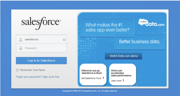 Salesforce login
