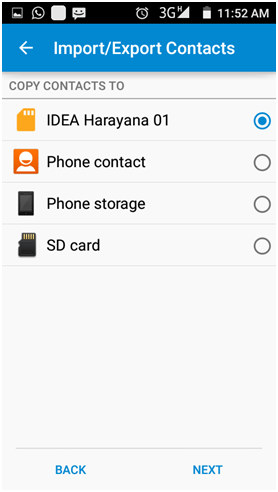 Select your Blackberry screen