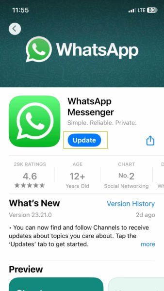 covve how to sync with whatsapp