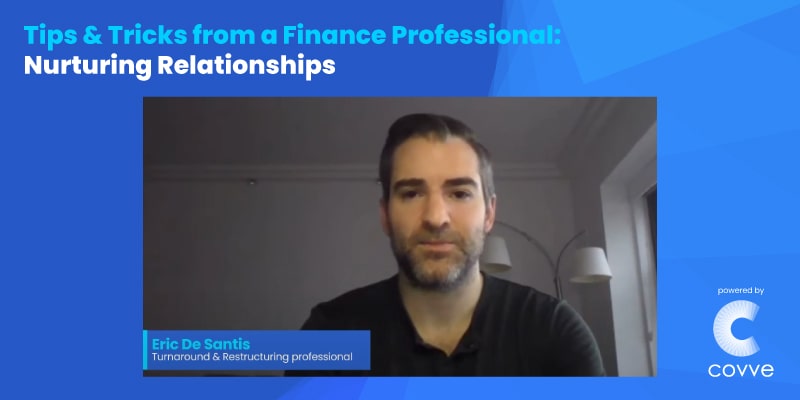 Tips from a finance professional: nurture your relationships with a personal CRM